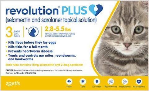 Giải pháp bôi ngoài da Revolution Plus cho mèo